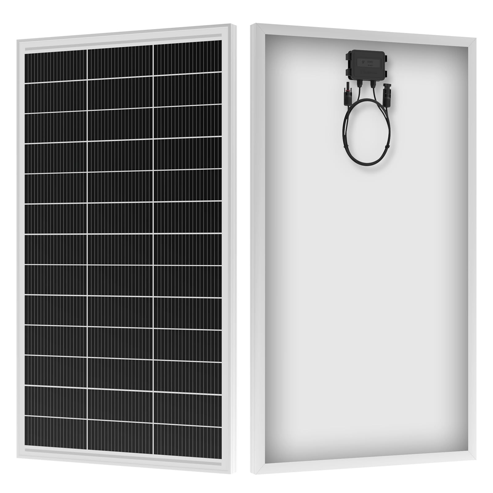 Panneau solaire monocristallin 12V 200W, module solaire avec cadre en aluminium haute efficacité, technologie SMBB, module photovoltaïque pour batteries, bateaux, mobil-homes, abris de jardin, maisons