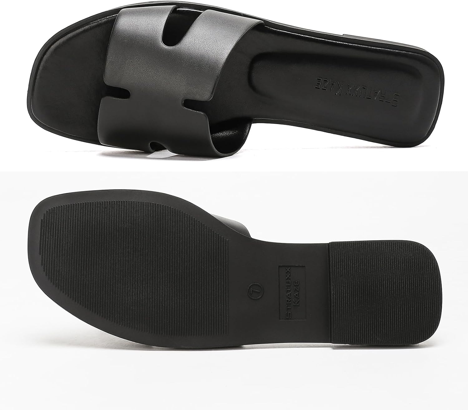 Stratuxx Kaze Women's Open Toe Flat Dress Slide Sandals - Image 4