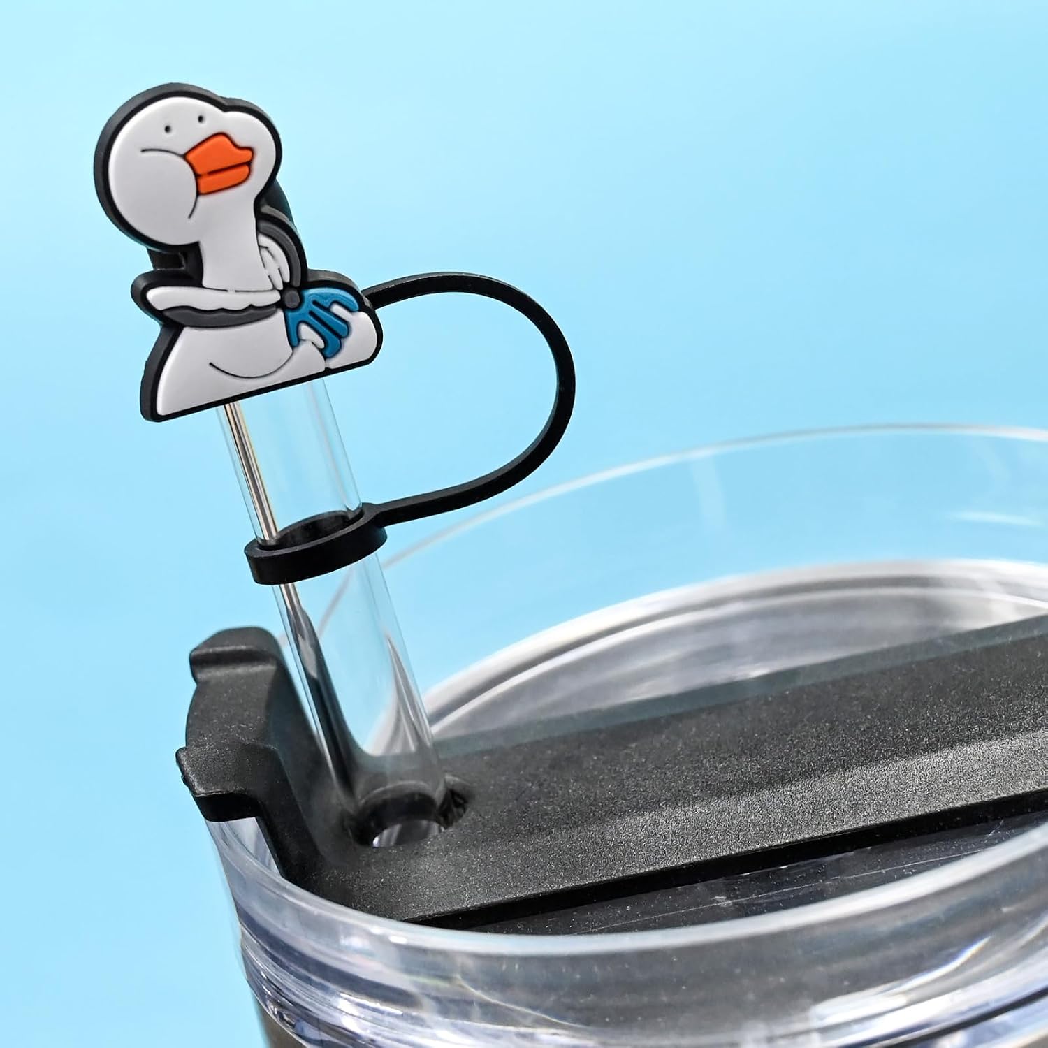 Funny Straw Toppers Bulk 100PCS 10MM Fun Cute Straw Covers for Stanley Drinking Tumbler Adult Men Women Worker Gifts Party Favors
