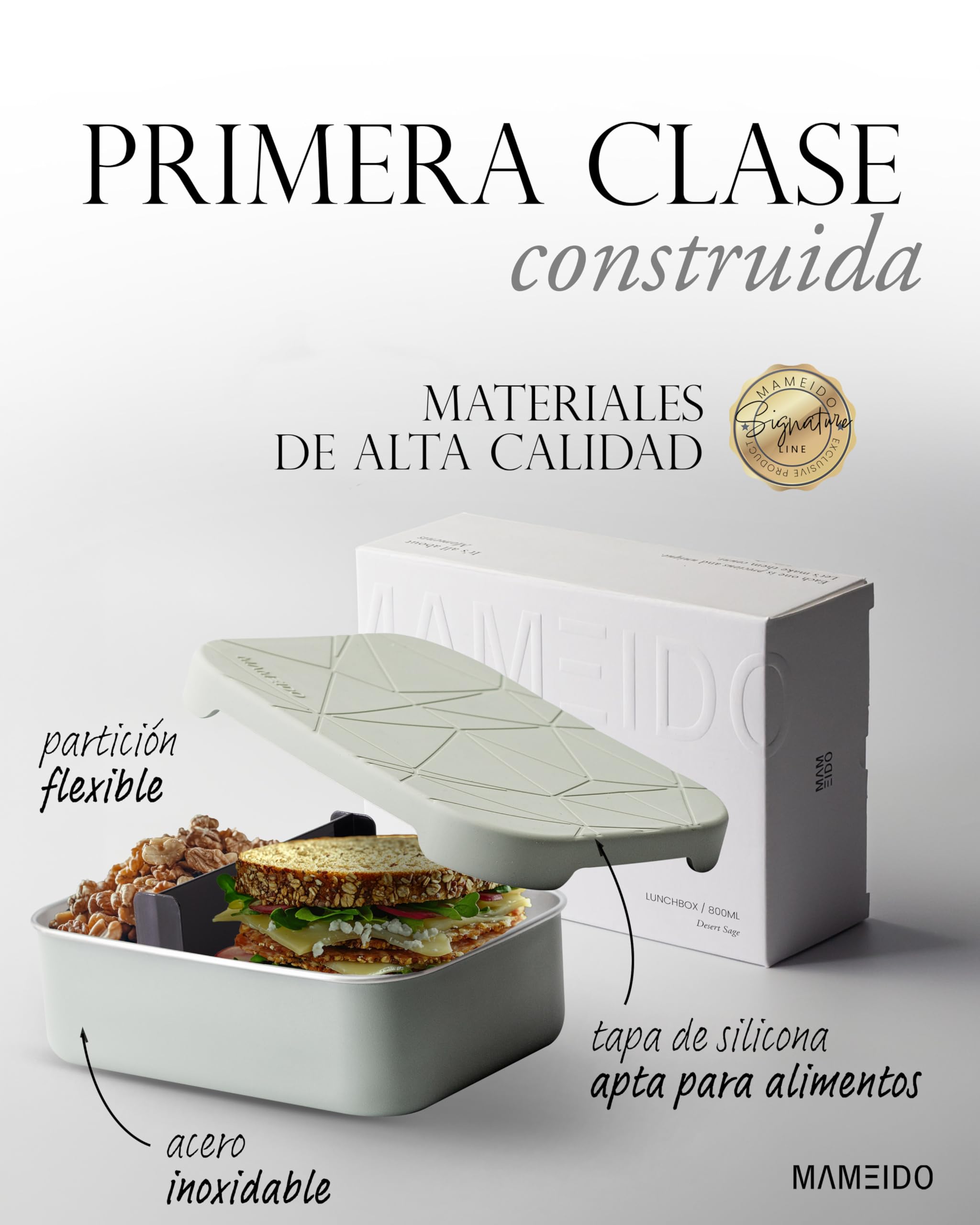 MAMEIDO Fiambrera 800 ml (Desert Sage)