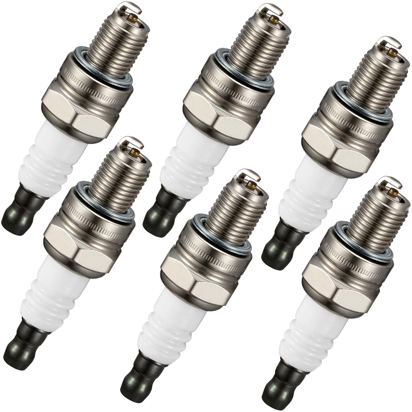 BDFHYK Universal Iridium Spark Plugs Compatible with Zenoah G230RC G260RC G240RC G270RC G290RC G320RC Motors 231and 260 PUH and PUM Motors Engine Replacement for CMR7H, Set of 6