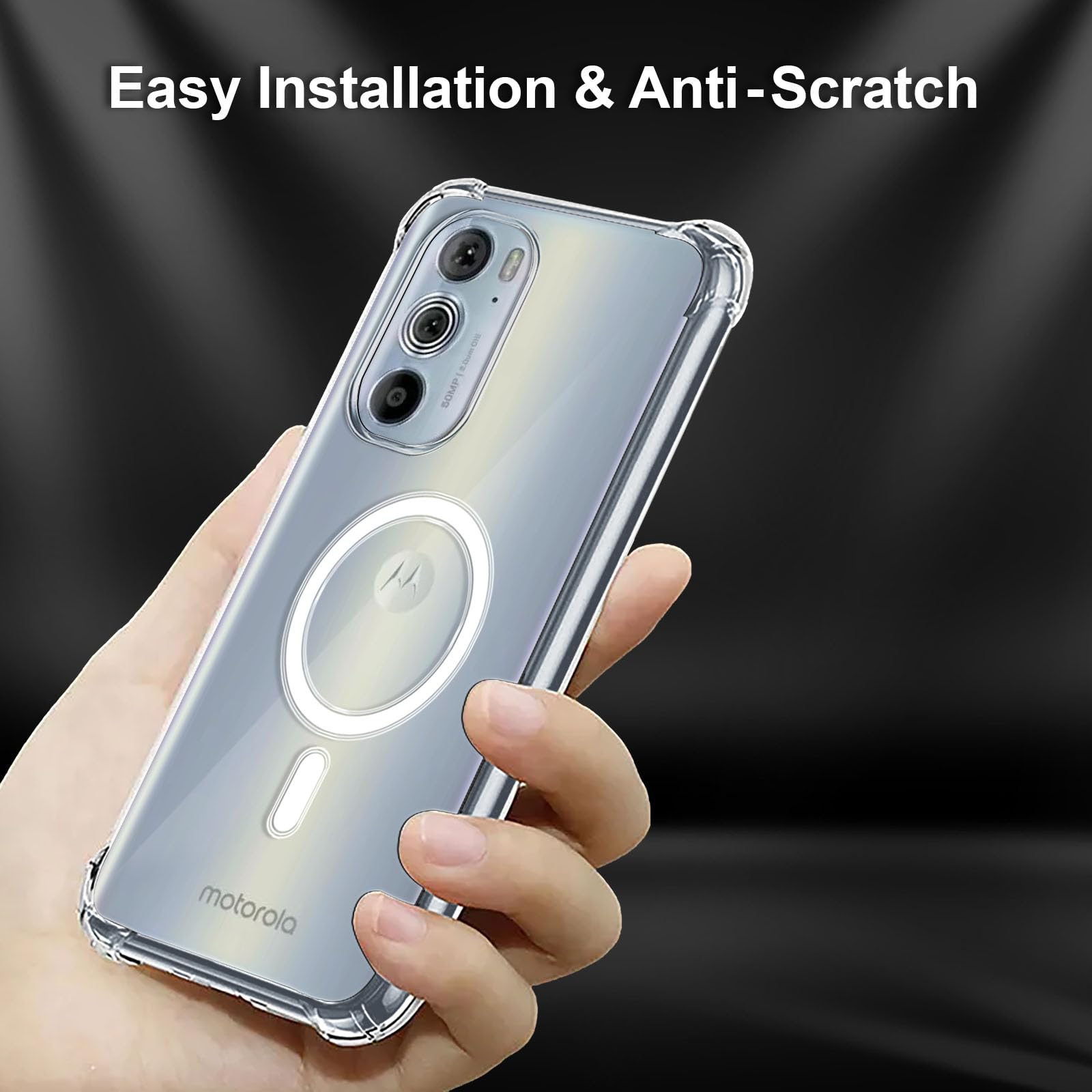 Plus Soft Transparent Magsafe Back Cover for Motorola Moto Edge 30