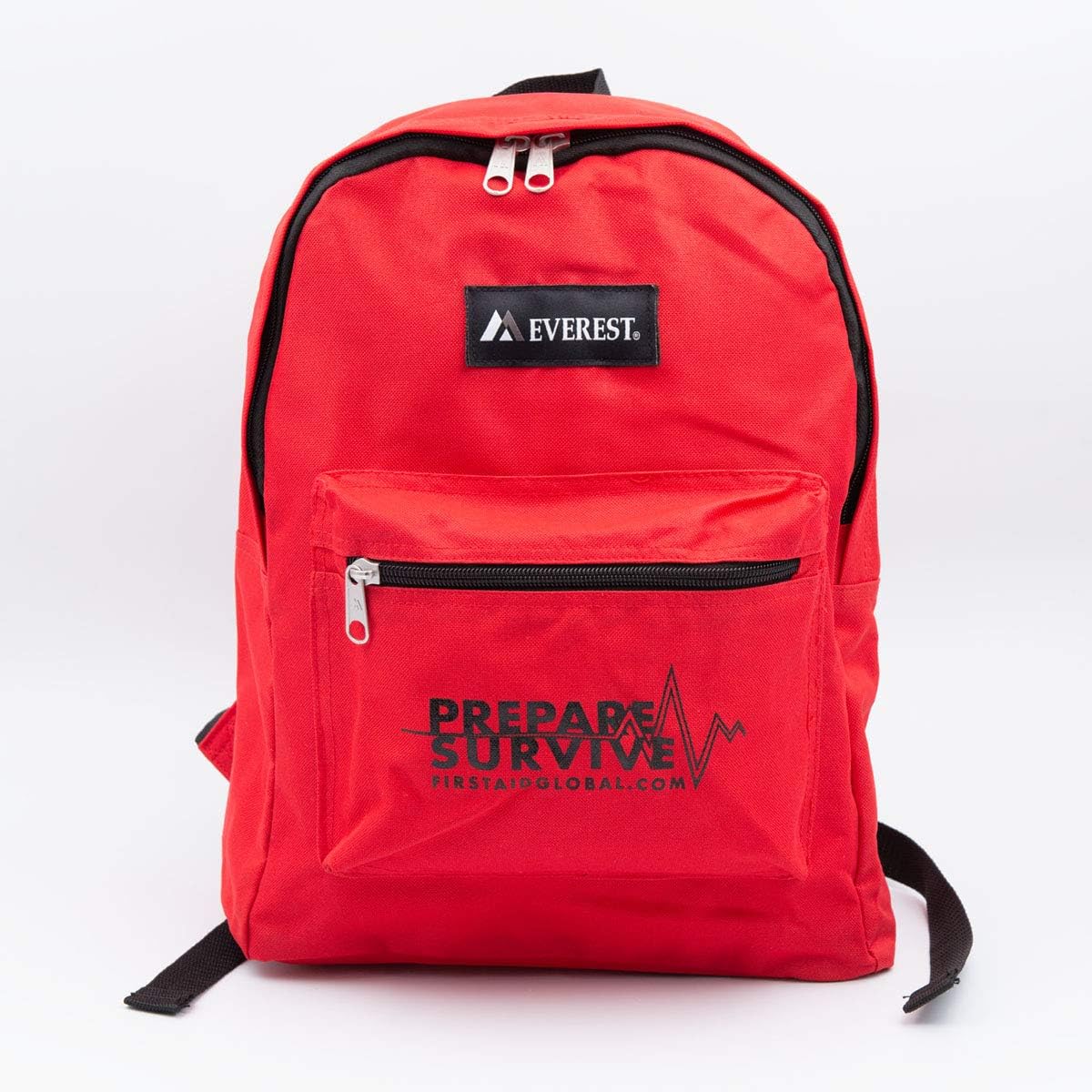 PrepareSurvive Emergency Preparedness Backpack for 2 with Dynamo Radio Flashlight