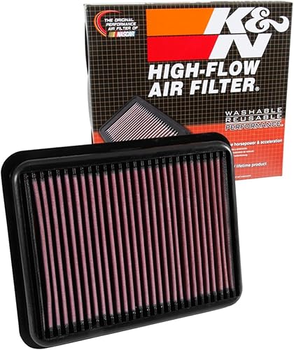 K&N Filtro de aire del motor: Aumenta la potencia y remolque, lavable, Premium, Filtro de aire de repuesto: compatible con Toyota 2015-2019 (Land