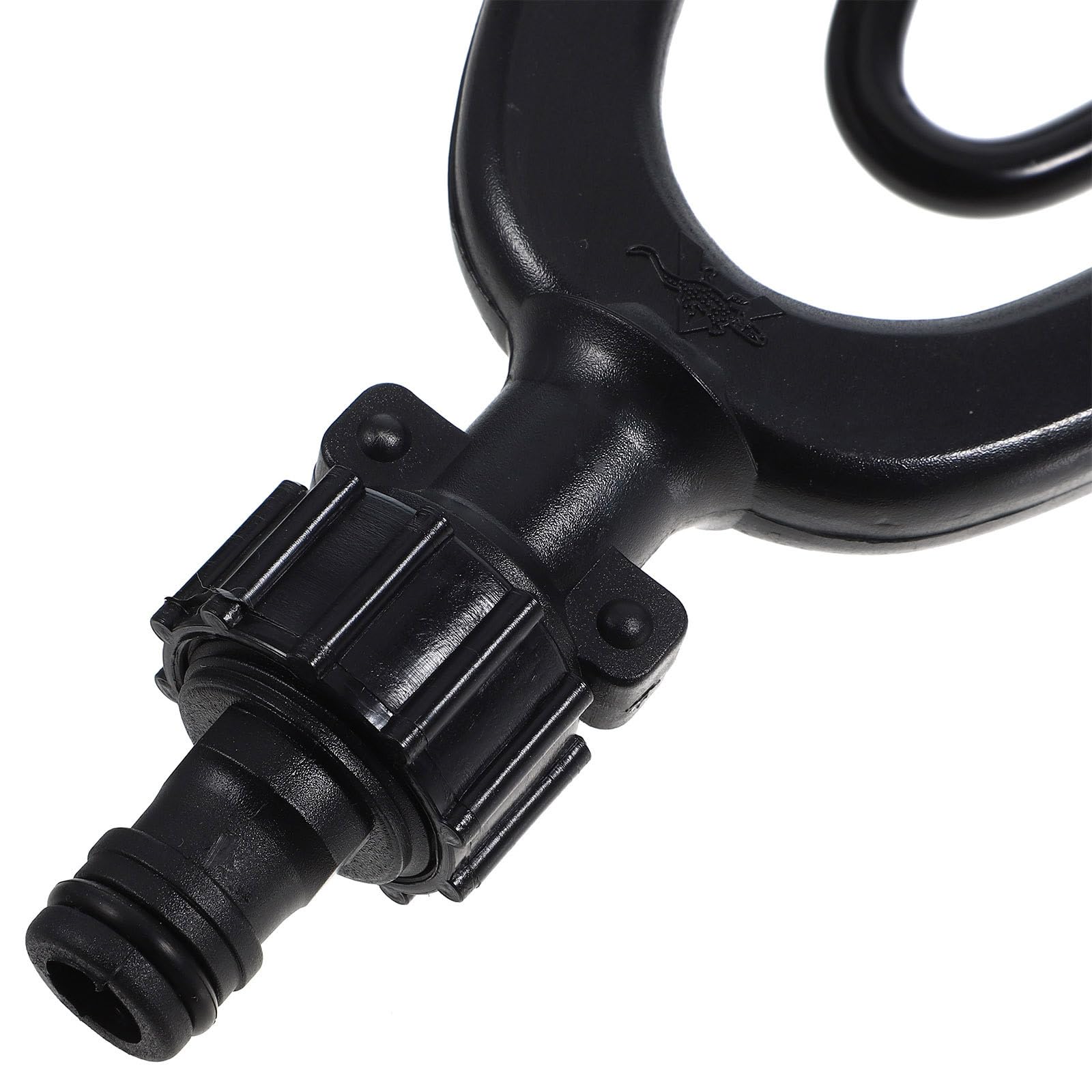 Gatuida Nettoyeur de Moteur Hors-Bord pour Bateau Noir en Nylon et Acier, Alimentation de Rinçage pour Entretien Pratique du Moteur de Yacht