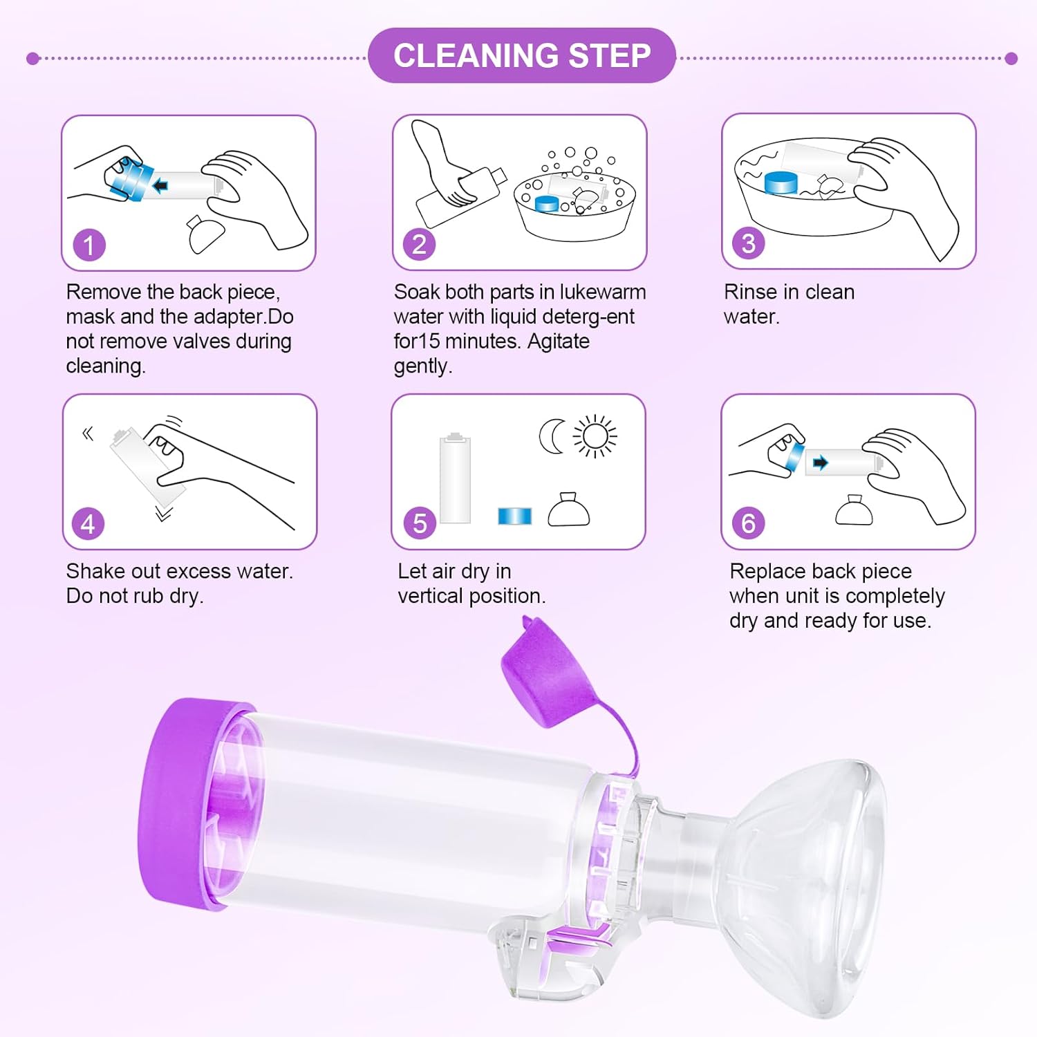 Cat Inhaler Spacer with 2 Mask Sizes - Image 7