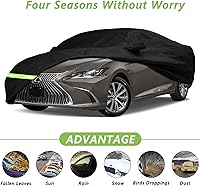 Vista 3 de YIXIN Funda impermeable para automóvil Lexus ES ES300 ES330 ES350 ES300 ES300h 2012-2026, ajuste personalizado, correa 100% impermeable a prueba