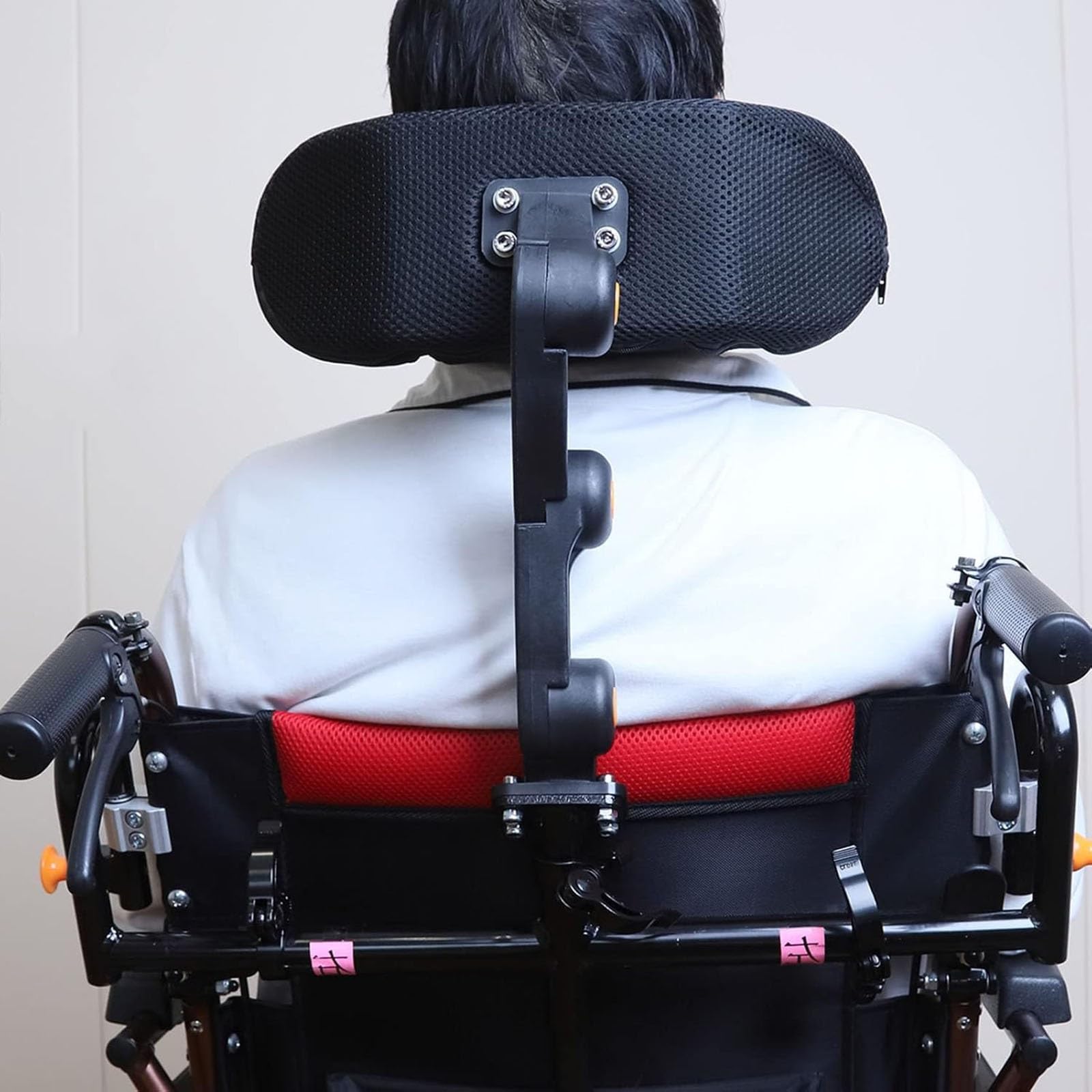 Poduszka na zagłówek i kark do wózka inwalidzkiego z regulowanym oparciem, ergonomiczny komfort dla osób starszych, seniorów i pacjentów, uniwersalne akcesoria do poduszek na wózek inwalidzki