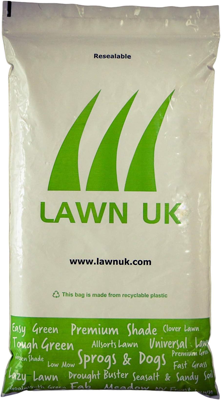 Premium Green Grass Seed - Flagship Lawn & Extra fine Finish - by Lawn UK - 2kg Covers up to 40sqm