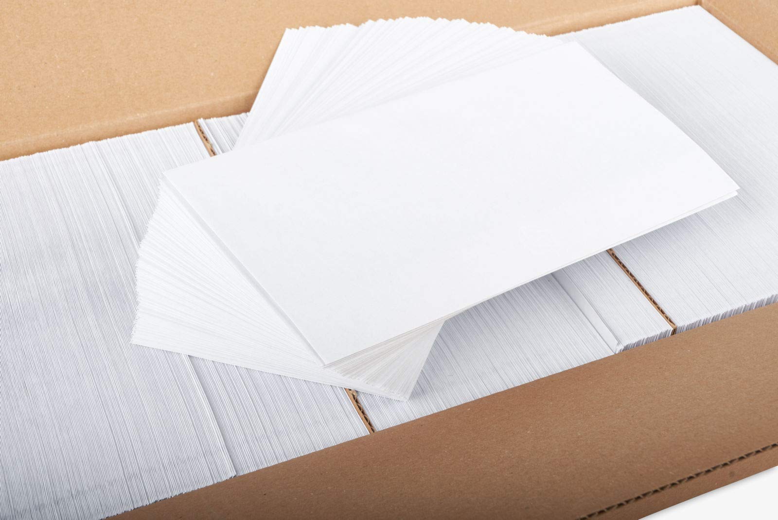 KK Verpackungen Briefumschläge DIN Lang 110x220 mm | 5000 Stück, selbstklebend ohne Fenster | Weiß 75 g/m² | Kuverts für Standardbriefe