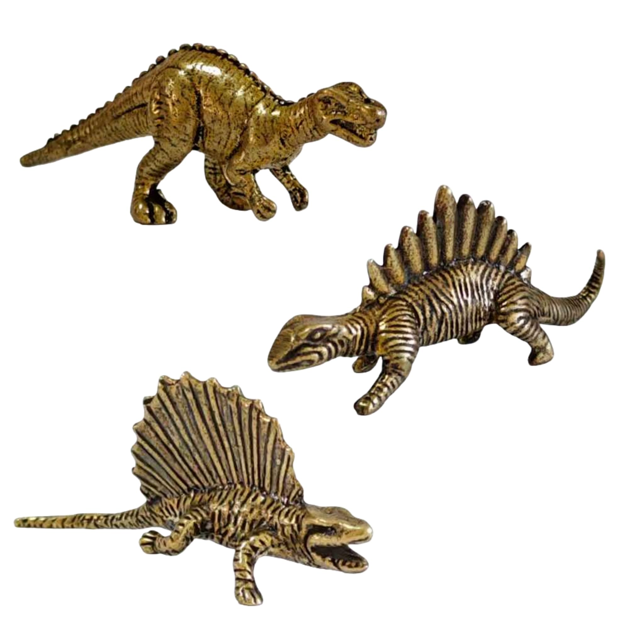 Retro Brass Dinosaur Figurines