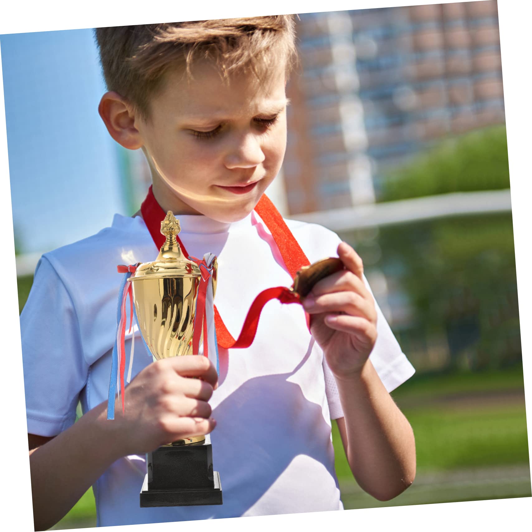 GALPADA De Metal Campeonato De Deporte Ortografía Texto Competiciones Torneo De Fútbol De Oro Juego Infantil De