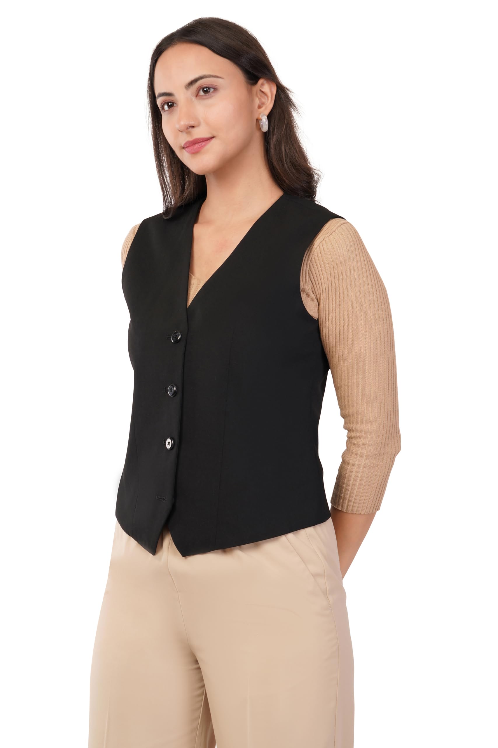 Women's Waist Coat | Sleeveless | Stylish Executive Wear | Formal Blazer Waistcoat | Office wear