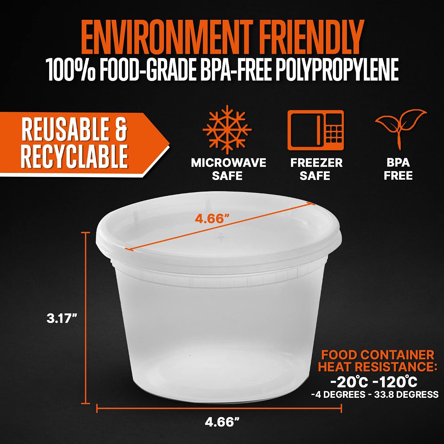 SQUATZ BPA-Free 16 oz Food Storage Containers with Lids – Microwave & Freezer Safe, Leakproof, Stackable, Reusable Plastic Soup Containers for Sauces, Snacks, Baby Food & Meal Prep