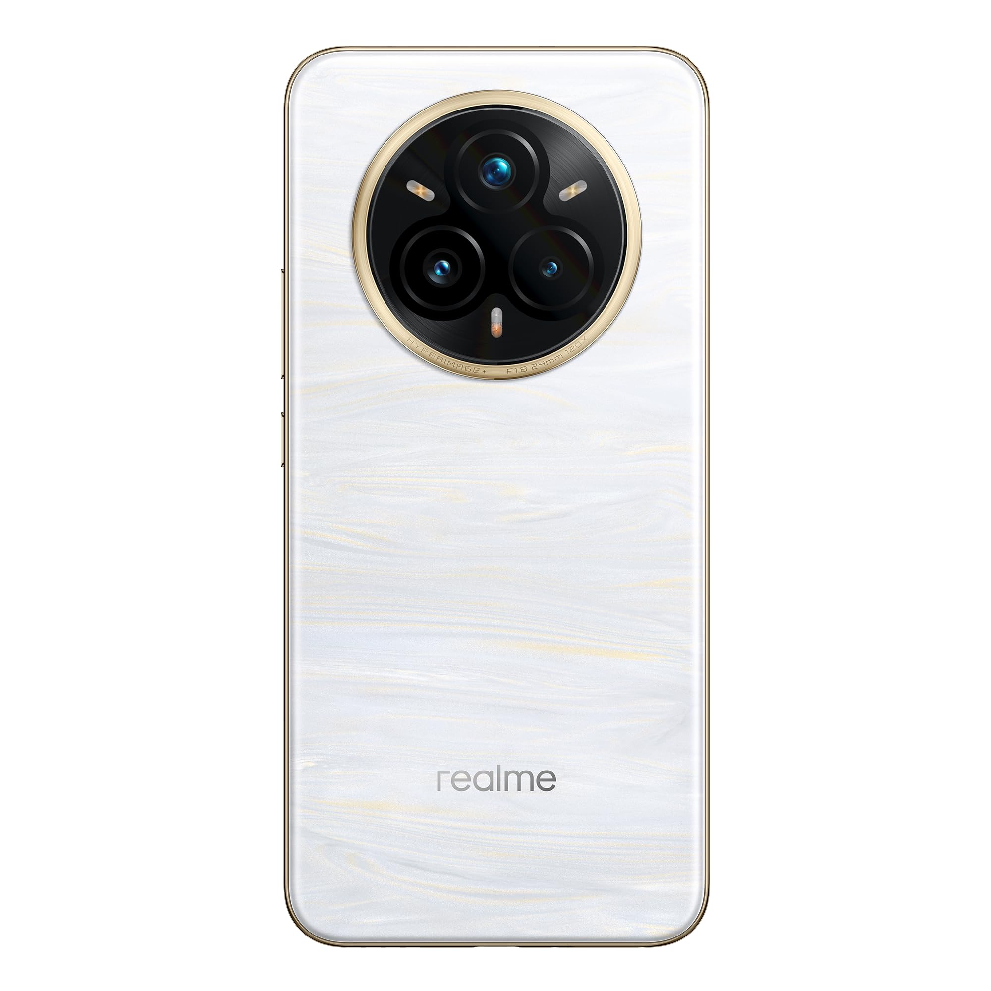 realme 14 Pro 5G smartphone, biały, Sony 3X peryskopowy aparat z OIS,zmieniający kolor projekt z zimnem, bateria 5260 mAh, IP69, ekran 120 Hz,18 GB (8+10rozszerzenie)+256GB (bez adaptera)