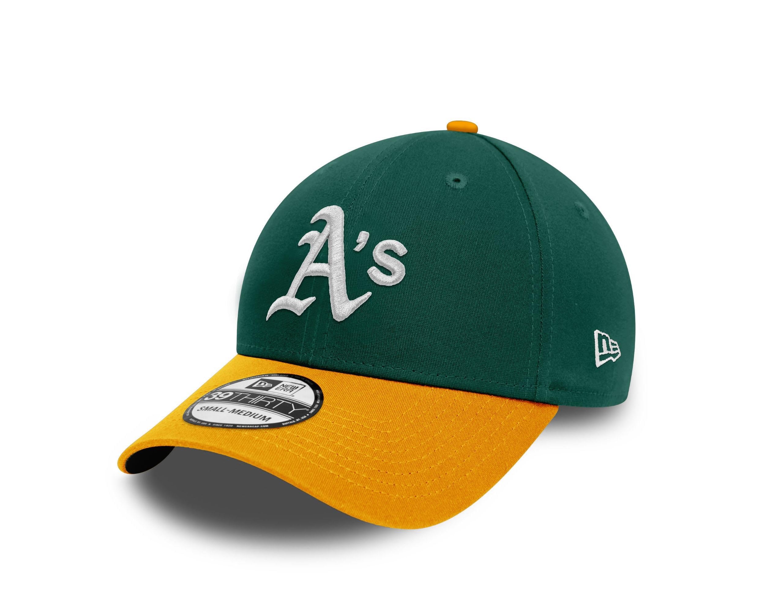 New Era Oakland Athletics MLB Two Tone Green Gold 39Thirty Stretch Cap