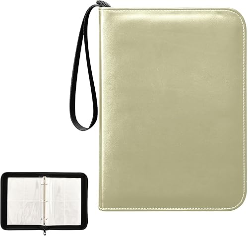 Miniatura 2 de Sage Card Collecting Album in Durable PU Leather, Secure Zippered Design, Waterproof Binder