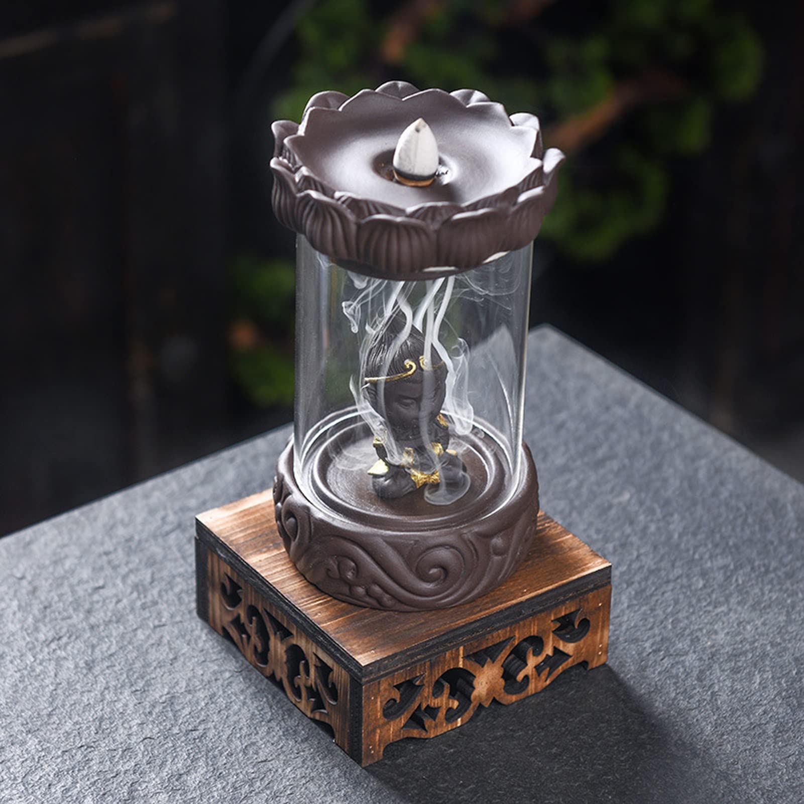 Amazon.com: XYXHEII Ceramic Waterfall Incense Burner, Waterfall