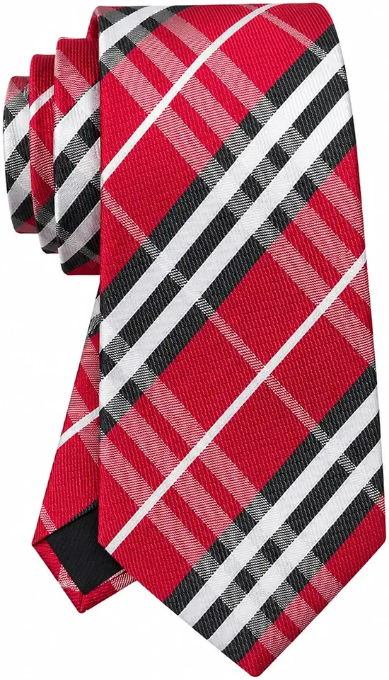 Gravata masculina xadrez/listrada de 8 cm de largura Jacquard clássica para negócios, casamento, dança, formatura, xadrez