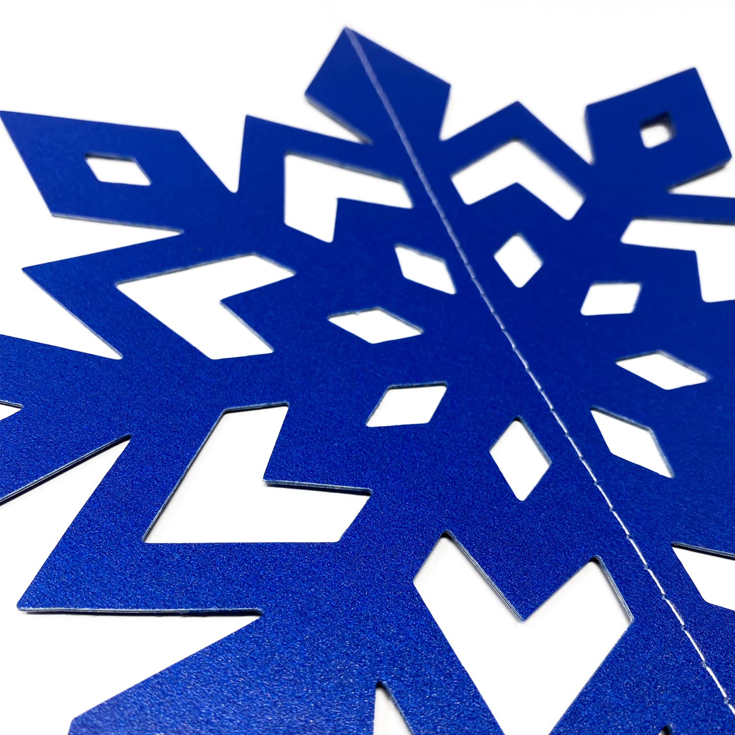 Oblique Unique 3D Schneeflocken-Deko: 6-teiliges Set In Irisierend, Größen 15-24 Cm – Winterliche Hangedeko Für Weihnachten