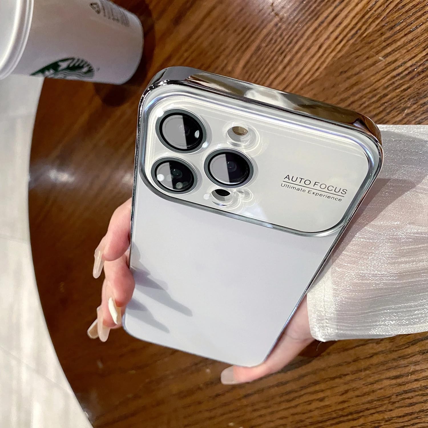 Erams Online Back Cover for iPhone 12 Pro Max Auto Focus Case Soft Matte PC Glass Protective Camera Lens Plating TPU Cover for iPhone 12 Pro Max (White) (B0CQHHKK9V) Amazon Price History, Amazon Price Tracker