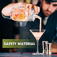 Vista 6 de Tapas de vertido para tarro Mason. Tapas de vertido para tarro Mason de flujo libre, tarro Mason para boquilla de boca regular tamaño 70mm