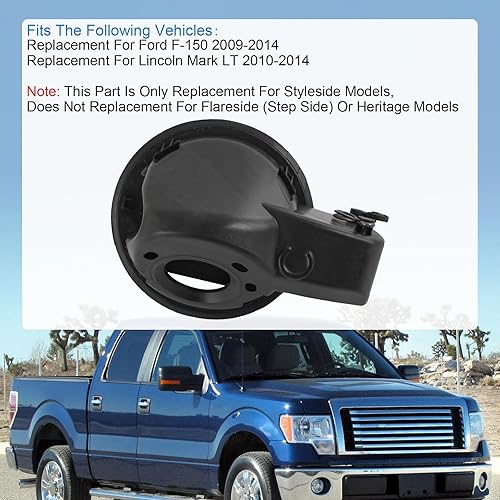 Miniatura 2 de Reemplazo del Conjunto de Carcasa de Bolsillo de Puerta de Llenado de Combustible Para Ford F-150 2009-2014, Reemplazo Para Lincoln Mark LT