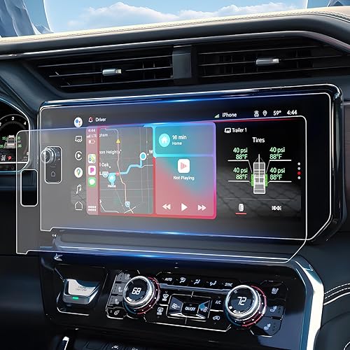 Miniatura 177 de Protector de pantalla para GMC Sierra 1500/2500HD/3500HD (AT4/AT4X/Denali/Denali Ultimate) Protector de pantalla táctil de 13.4 pulgadas y 12.3 Kit