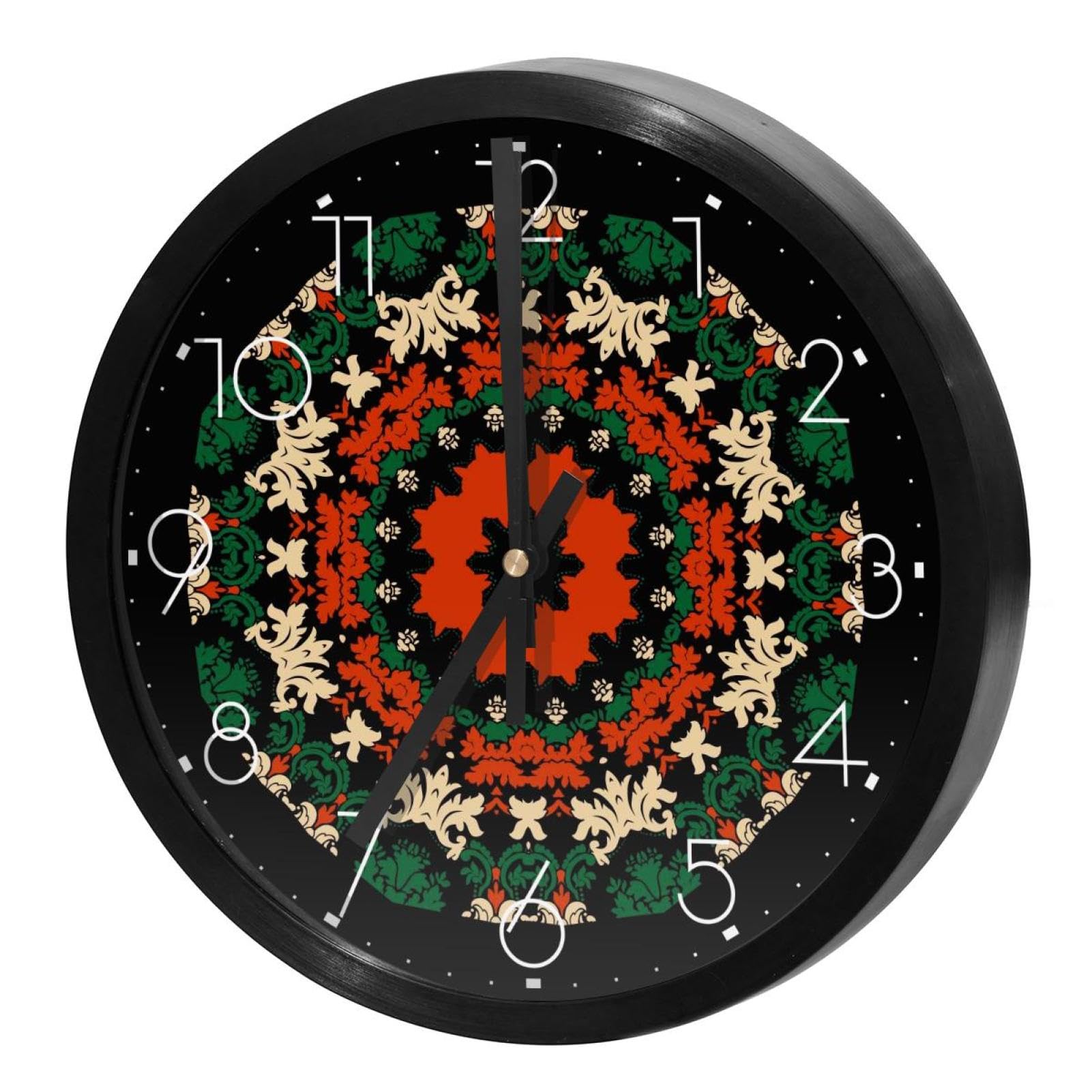 Horloge murale silencieuse à quartz ronde sans tic-tac à piles
