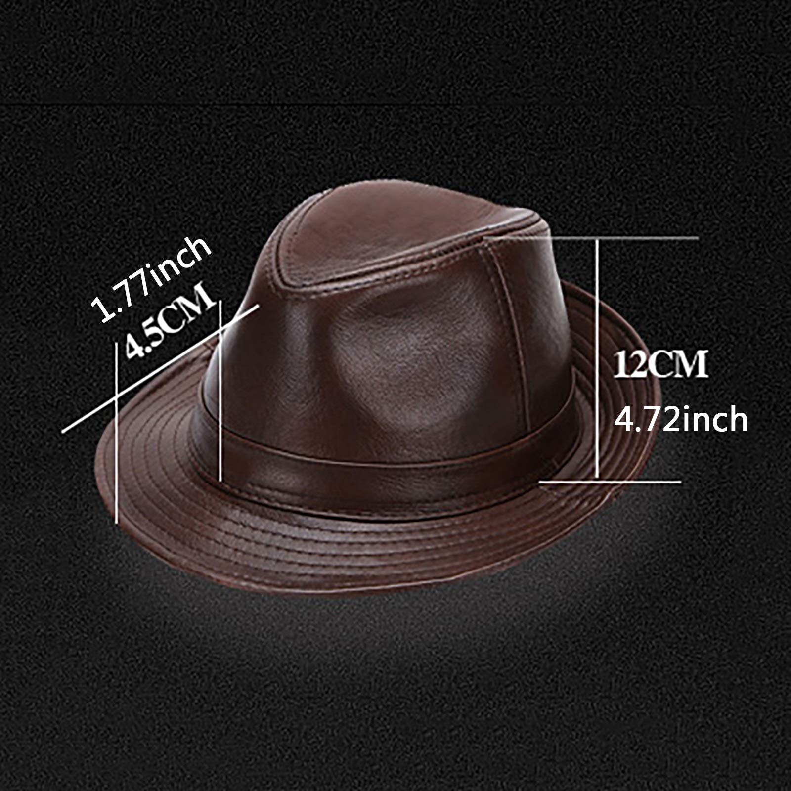 Sombreros de invierno, piel de oveja de los hombres jazz tapa de cuero corto tope top sombrero fiesta jugador vendia fedoras sombreros