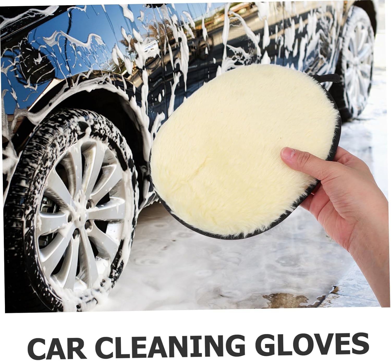 Car Wash Mitt Scratch Glove for Auto Detailing Microfiber Cleaning Tool for Home and Car Use Highly Absorbent Washing Mitt Versatile Cleaning Accessory