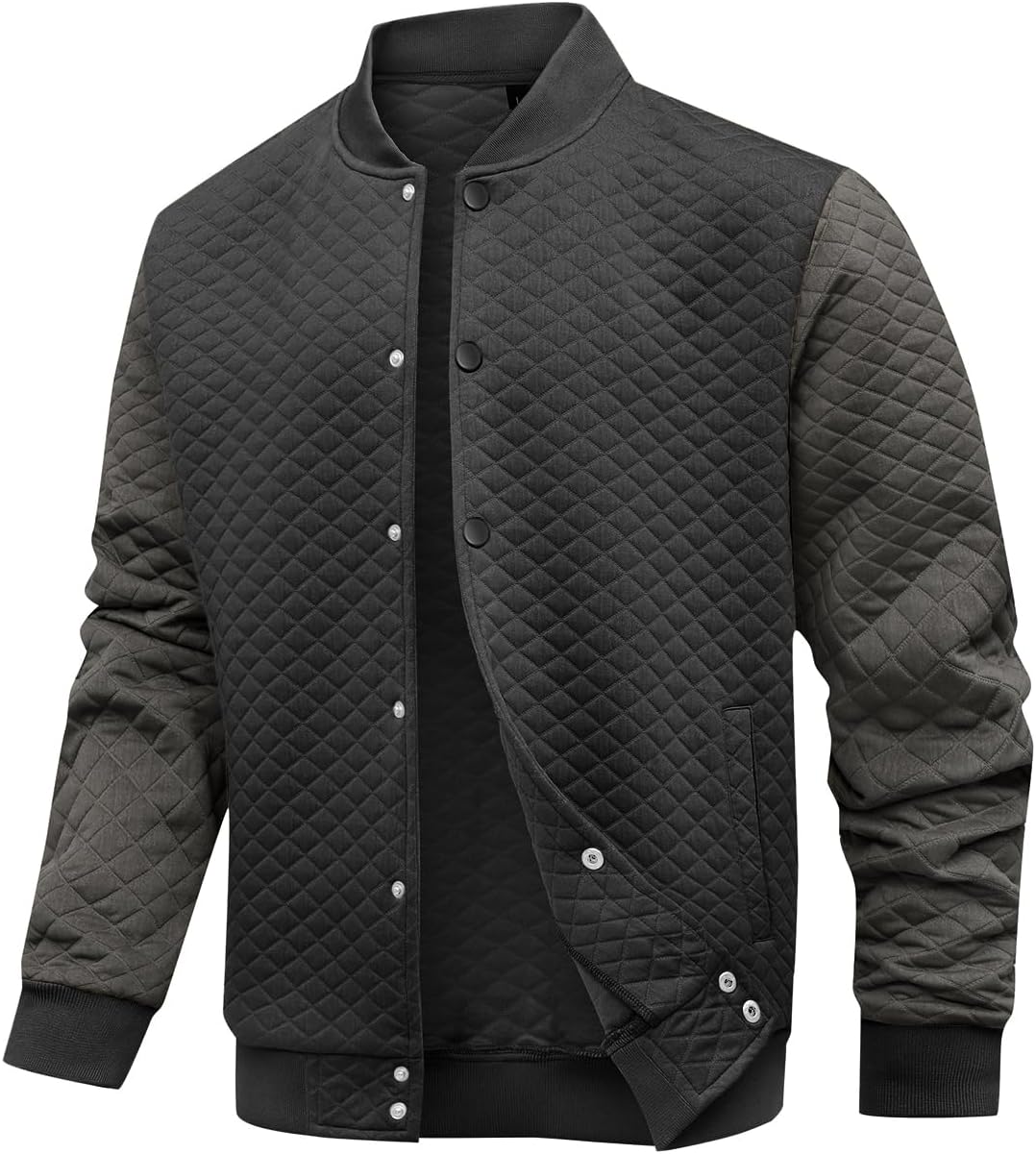 Wizoat Mens Varsity Jacket Lightweight Jacket Causal Waffle Letterman Bomber Jackets