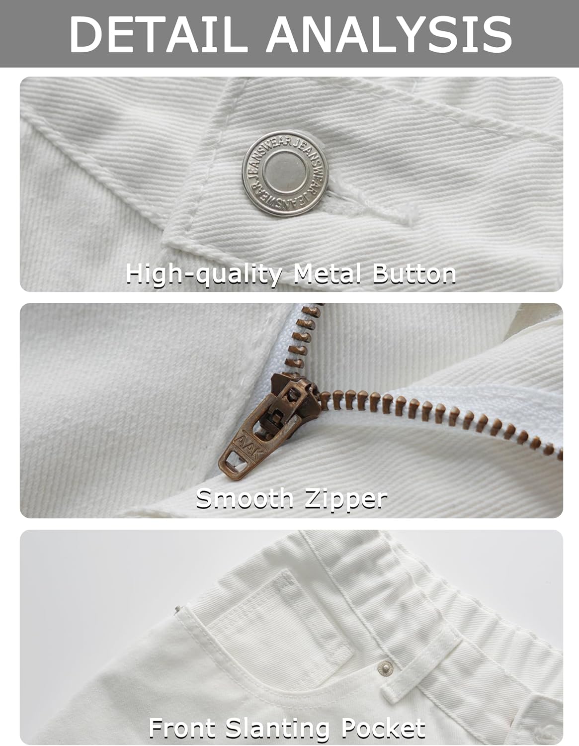 Plaid&Plain Men's Hip Hop Baggy Jeans Casual Wide Leg Y2k Skateboard Vintage Denim Pants Streetwear - Image 9