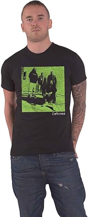 Deftones T Shirt Green Photo Band Logo Official Unisex