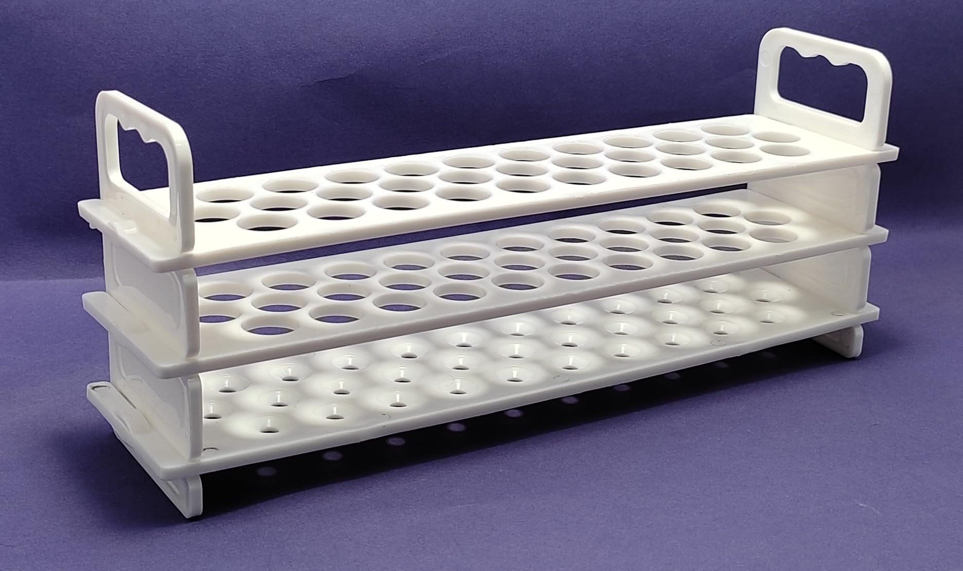 Test Tube Stand 3 Tier 31 holes 16MM Moulded in Polypropylene (pack of 1)