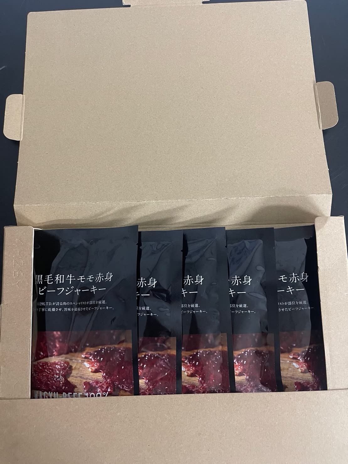 Amazon | 1129LTD.nikulabo 黒毛和牛モモ赤身 ビーフジャーキー5パック