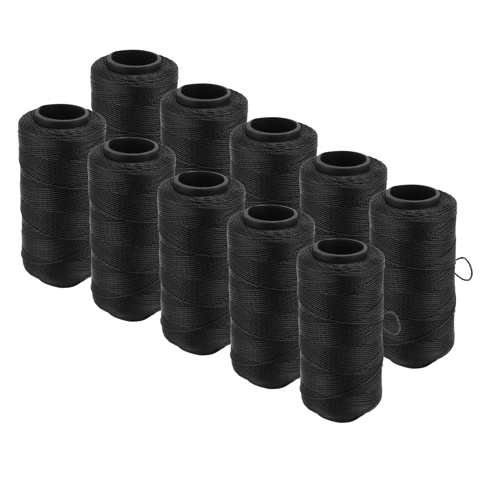 Hilo de Coser Elástico de Alta Resistencia Material de Nylon Impermeable Resistente al Desgaste Hilo Negro Suave para DIY Bordado Acolchado Manualidades Zapatos Neumáticos