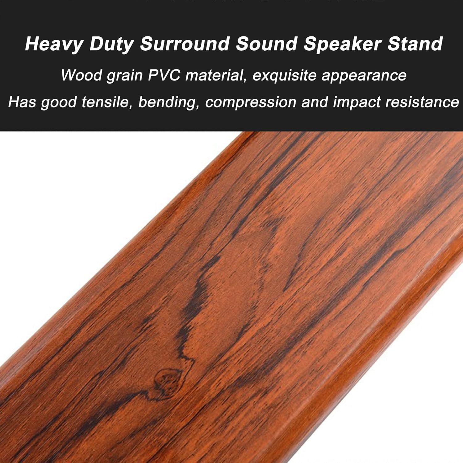 Universal Speaker Stand Hollowed Stands, Floor Bookshelf Speaker Stand Surround Sound Home Theater, Heavy Duty Surround Sound Speaker Stands