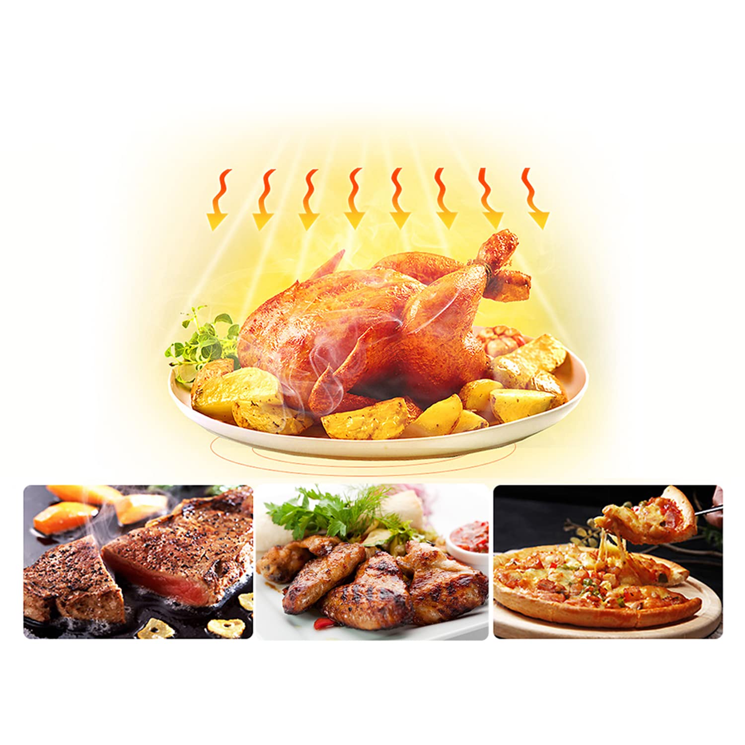 HiSense Forno a microonde H20MOWP1HG con funzione grill e controllo meccanico, capacità 20 l, potenza 700 watt su 5 livelli, colore Bianco