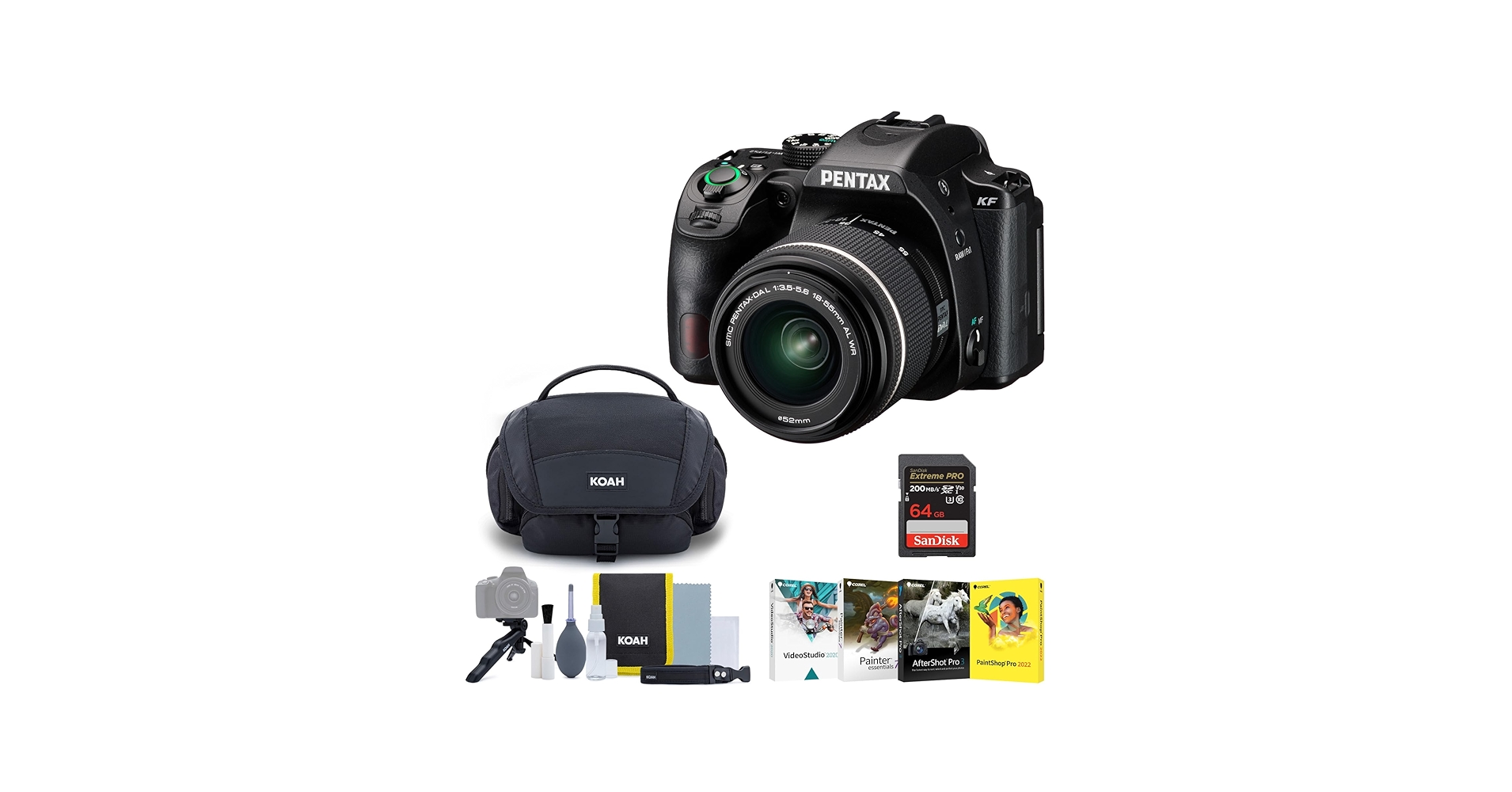 Amazon.com : Pentax KF DSLR Camera (Black) and PENTAX DA L 18-55mm