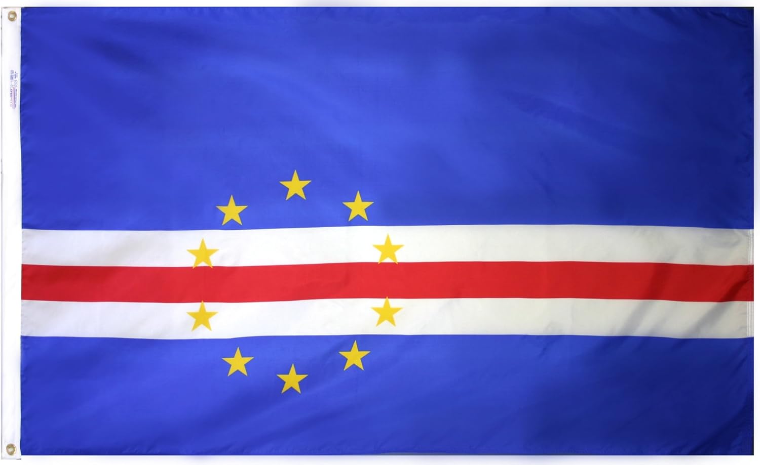 Annin Flagmakers Cape Verde Flag USA-Made to Official United Nations Design Specifications, 3 x 5 Feet (Model 191433)
