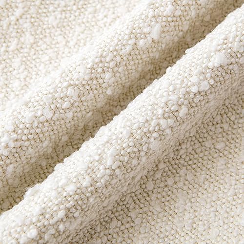 Miniatura 3 de Woaboy Pack of 1 Decorative Boucle Throw Pillow Covers Textured Square Euro Pillowcaes Accent Solid Cozy Soft Cushion Covers Home Decor for Sofa