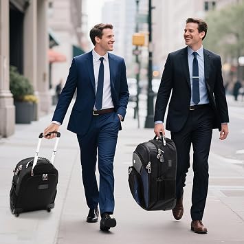 star cloud Rolling Backpack with Wheels, USB & Type-C Charging Port, 21x14x9 Water Resistant Wheeled Backpack, 17.3