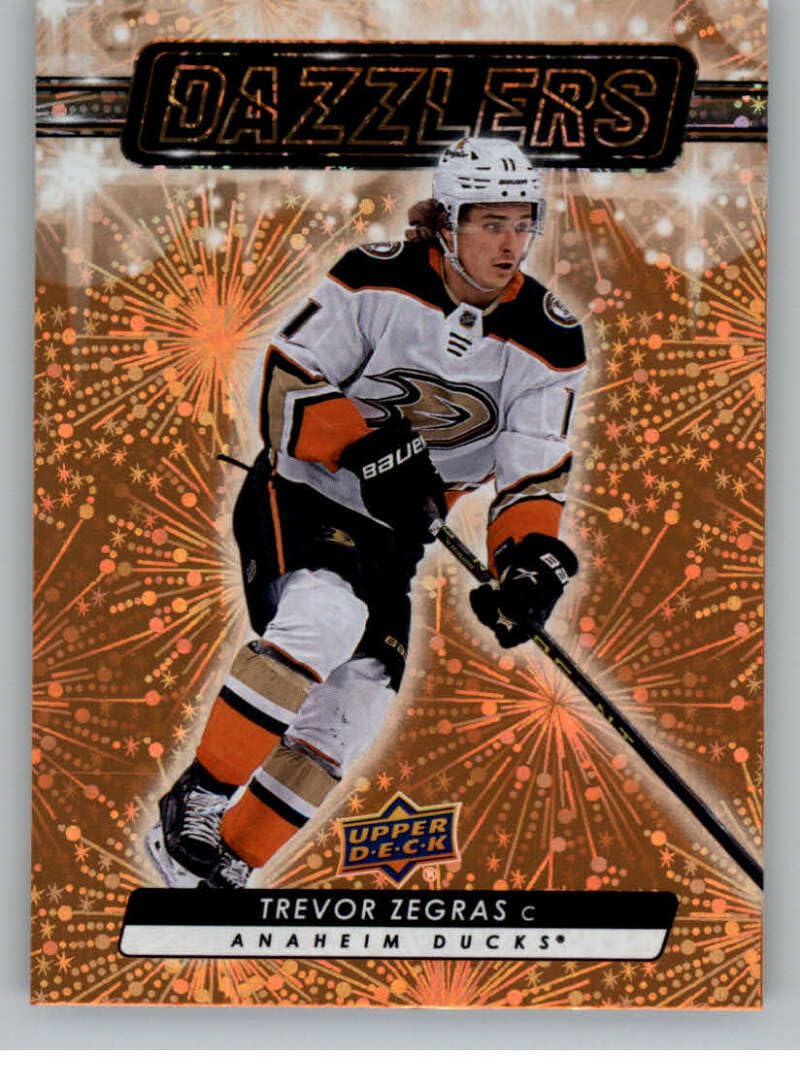 Amazon.com: 2023-24 Upper Deck Dazzlers Orange #DZ-7 Trevor Zegras