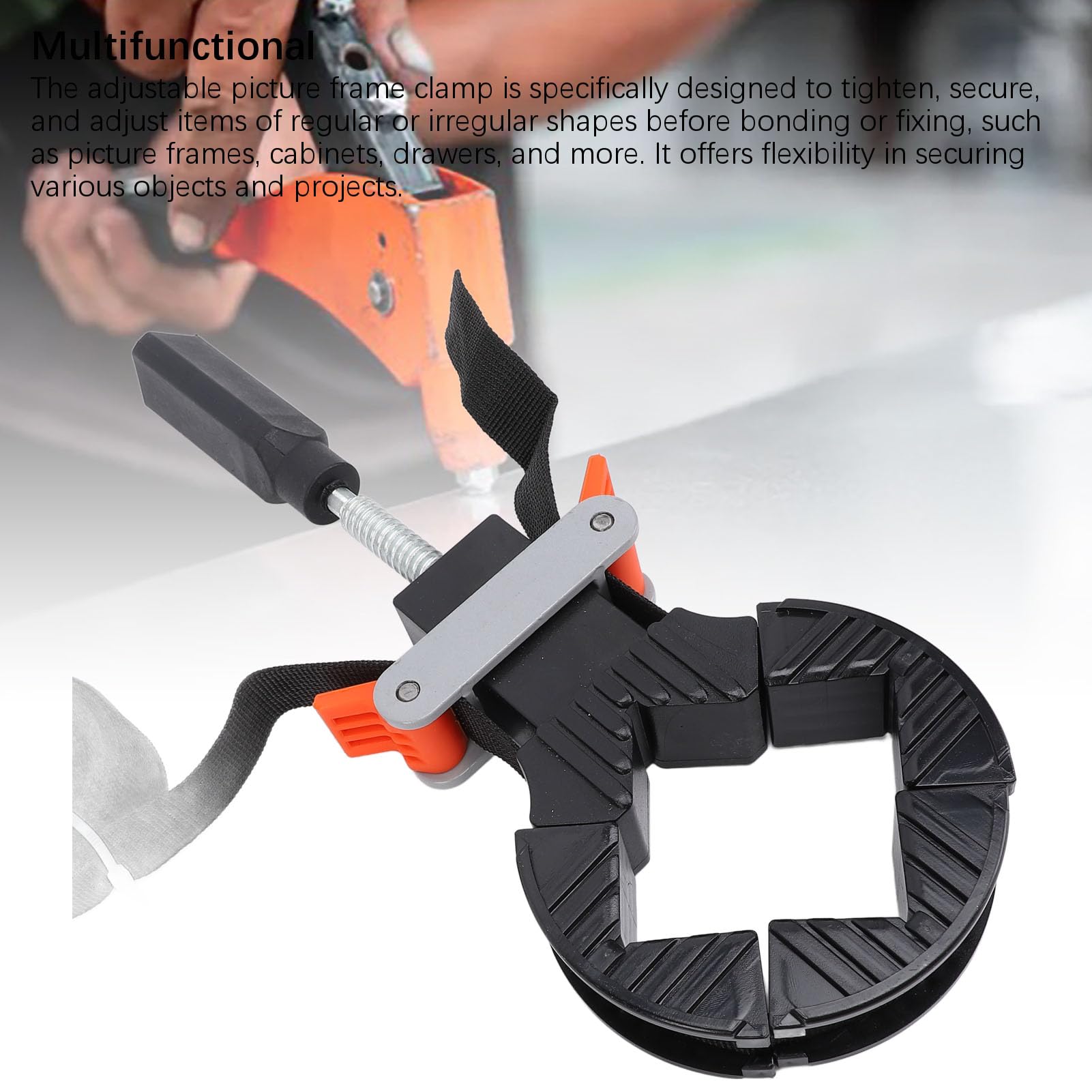 Strap Clamp Multifunctional Quick Tension Adjustable Picture Frame Clamp Woodworking