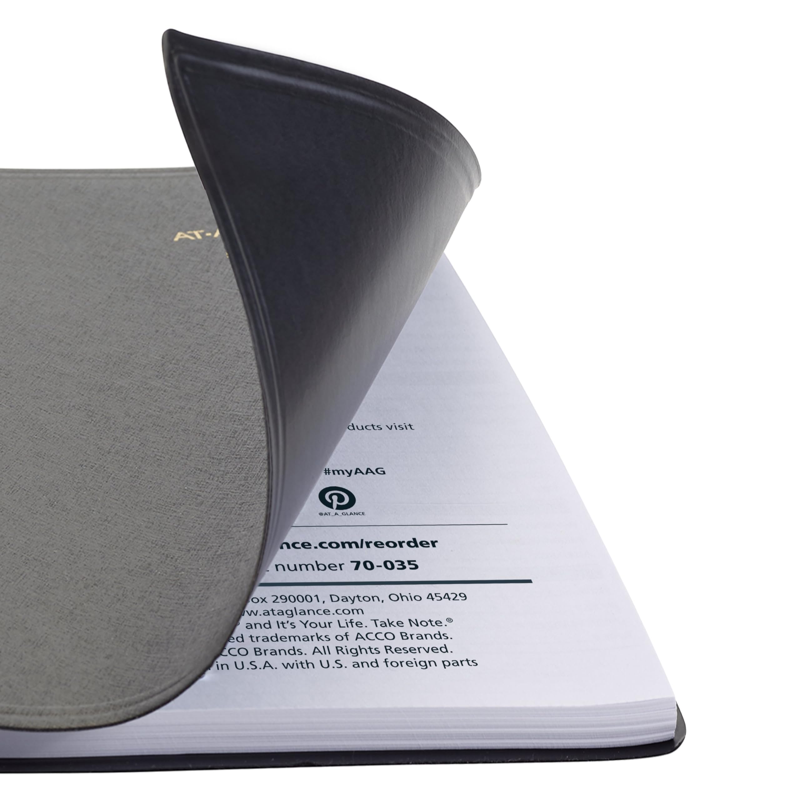 AT-A-GLANCE Agenda settimanale 2026, 6,3 x 11,4 cm, formato tascabile, nero (700350526)