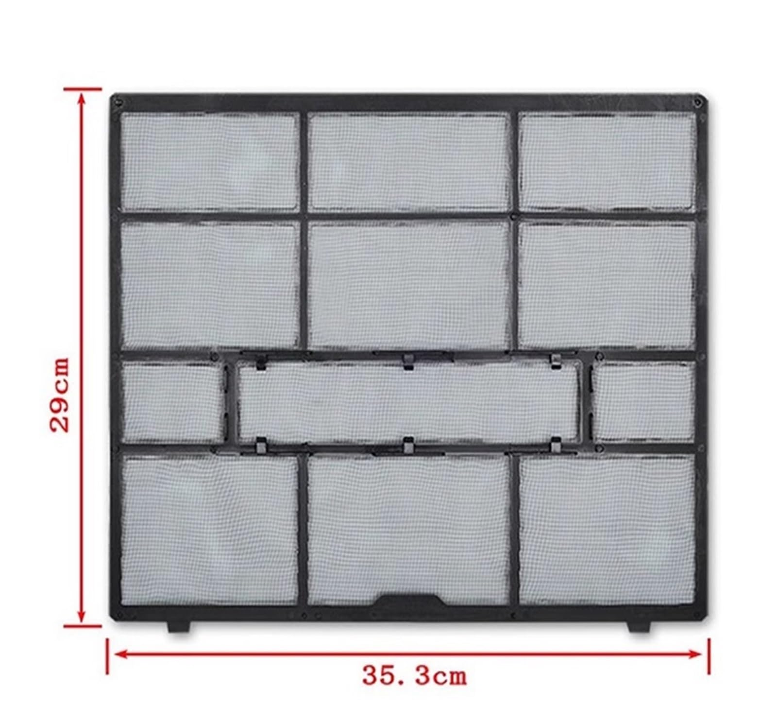 2 Pz/set Filtro Del Condizionatore D'aria Dimensioni 35,3X29 Cm, Compatibile for Gree, Componenti CA Domestici 1P/ 2P