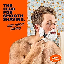 Dollar Shave Club | Travel Shave Set | 4 Swift Rinse Refill Cartridges, 1 Handle, 1 Razor Cover