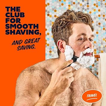 Dollar Shave Club | Travel Shave Set (Black) | 4 Blade Travel Razor Kit
