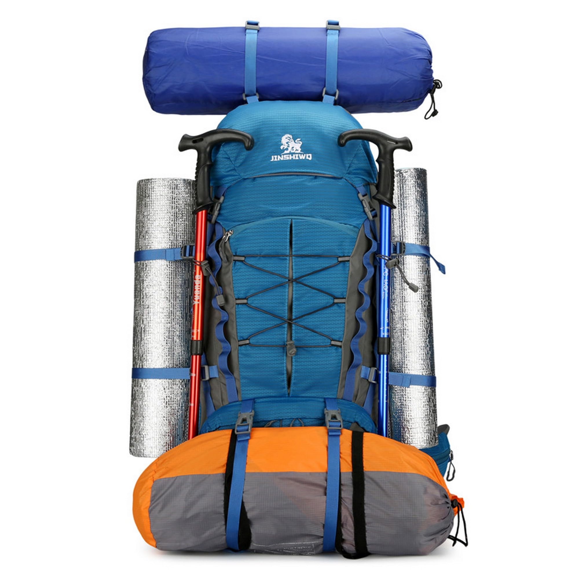 Plecak 80 l outdoorowy sportowy plecak turystyczny wielofunkcyjny bagaż sportowy podróż kemping duża pojemność torba alpinistyczna